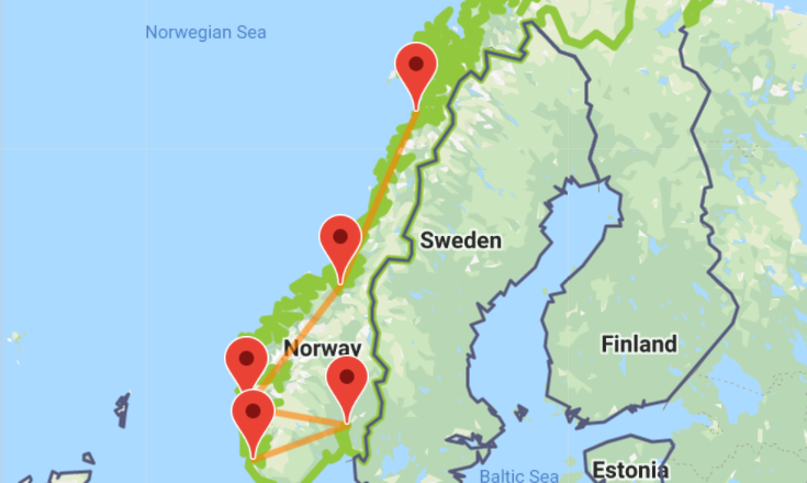 Reisroute Voor Noorwegen Interrail Eu